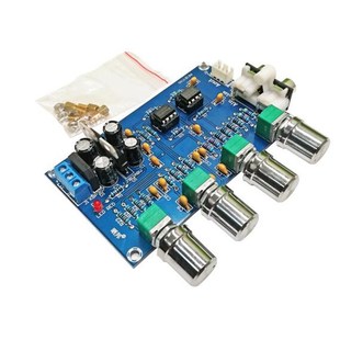 功放前级板前置板高中低音音量调节模块AC15V 双NE5532运放音调板