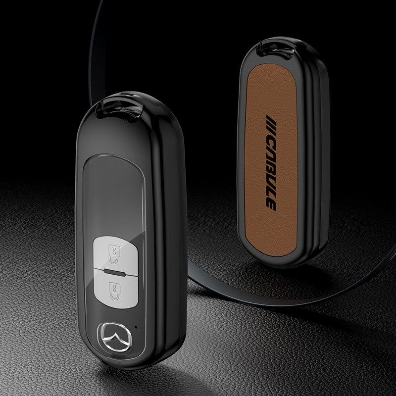 专用于马自达钥匙包CX-5CX-4马36昂克赛拉汽车合金钥匙壳皮套扣