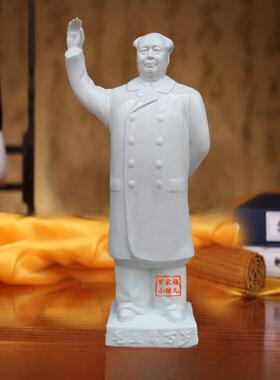 毛主席雕像陶瓷全身站立雕像风衣挥舞雕像毛子东办公室客厅书房装