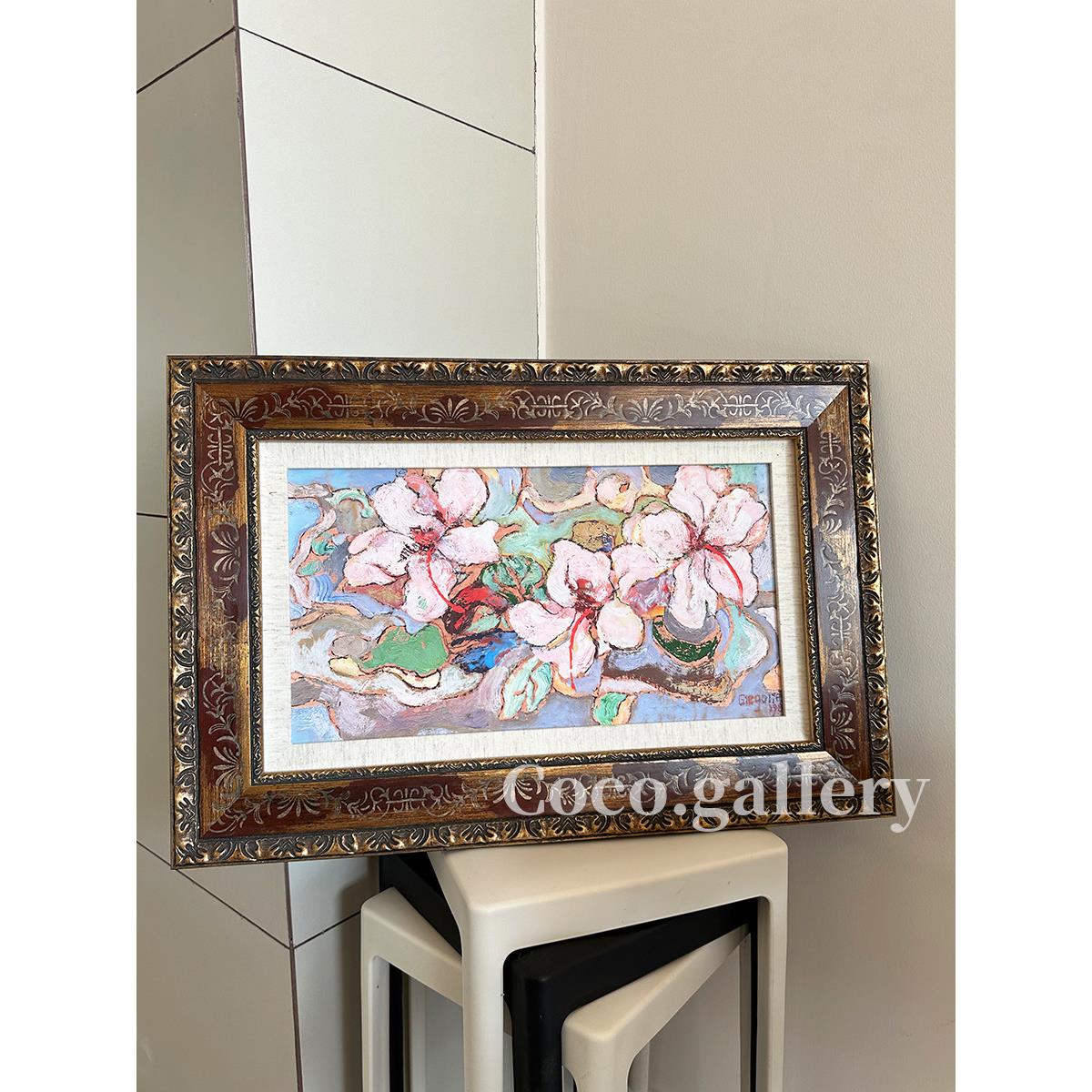 可可的画廊繁花中古小众法式混搭风花卉装饰画客餐厅咖啡厅挂画