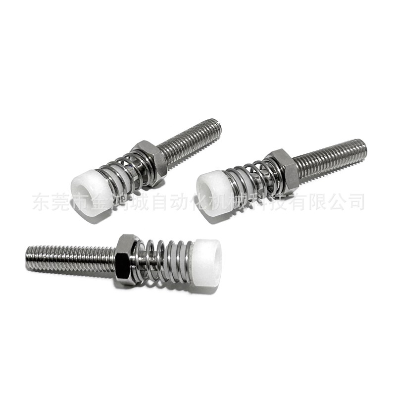 45钢肘夹配件肘夹用前端螺栓聚缩醛不锈钢弹簧防撞压块胶头 TGSPM