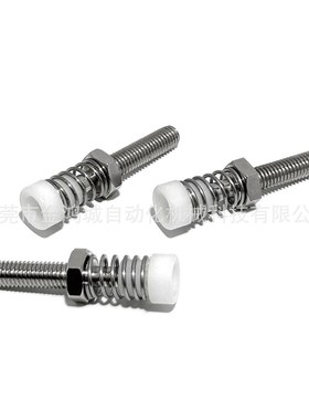 45钢肘夹配件肘夹用前端螺栓聚缩醛不锈钢弹簧防撞压块胶头 TGSPM