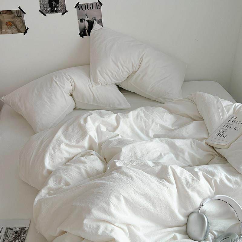 民宿被子八件套酒店宾馆专用白色床单被套四件套带被芯枕头全套七