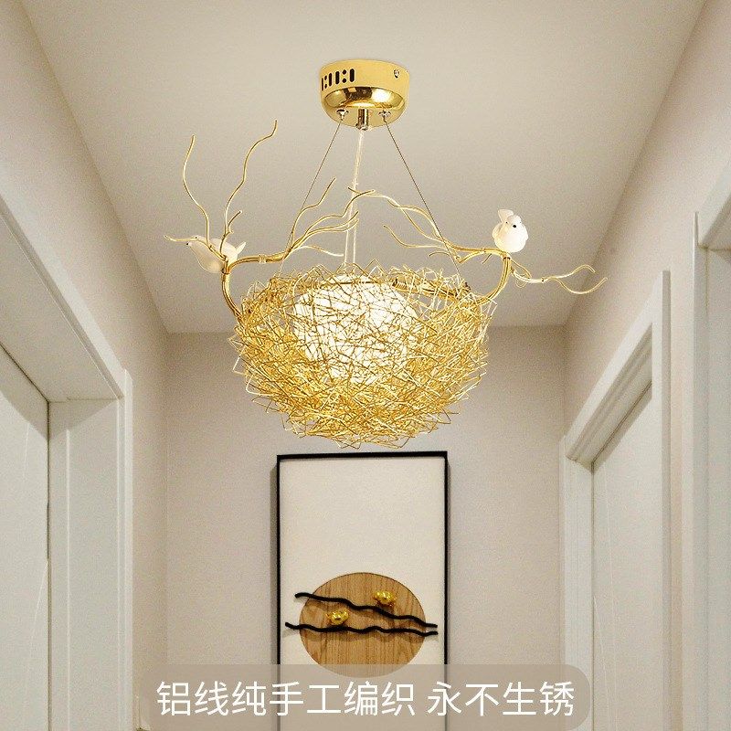 小鸟巢吊灯个性餐厅灯创意后现代简约吧台楼梯过道灯时尚阳台灯具,家装灯饰光源,客厅吊灯,淘宝优惠券,粉丝福利购,淘宝优惠卷