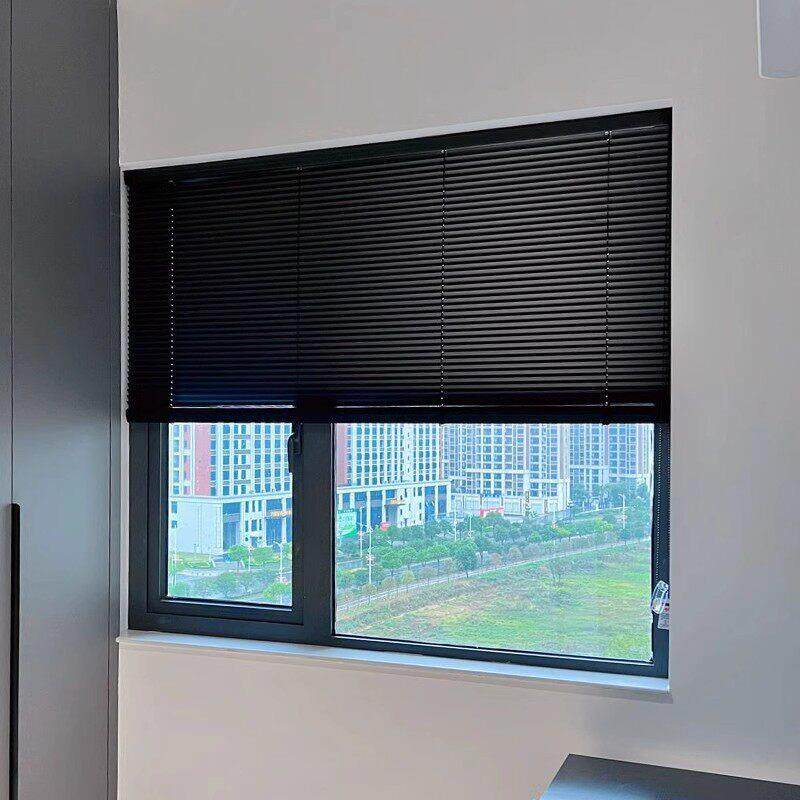 百叶窗定制免打孔L型铝合金百叶窗帘浴室厕所卫生间遮光厂型卷帘