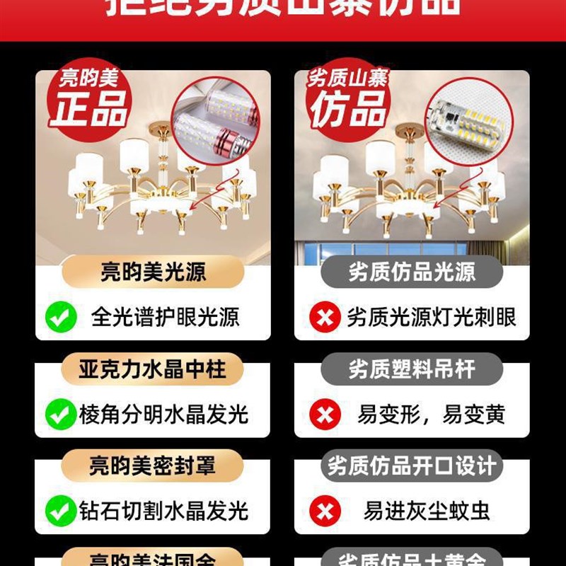 灯具现代轻奢欧式吊灯客厅灯网红2023年新款餐厅主灯全屋套餐组合