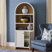 酒柜展示柜法式 美式 实木书柜复古做旧餐边柜欧式 客厅储物柜书架