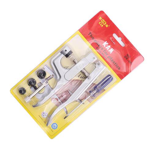 现货T3T5T8树脂塑料四合扣安装工具DK001打扣钳子华联KAM手压钳子