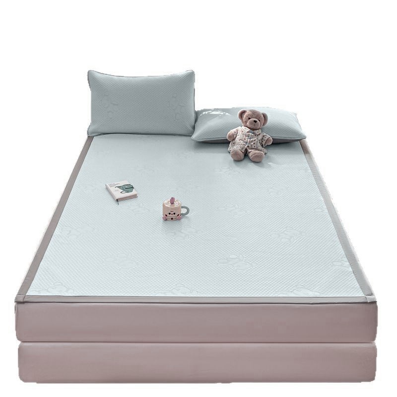 新款冰豆豆三件套家用空调冰丝凉席加厚单人夏季学生宿舍软席