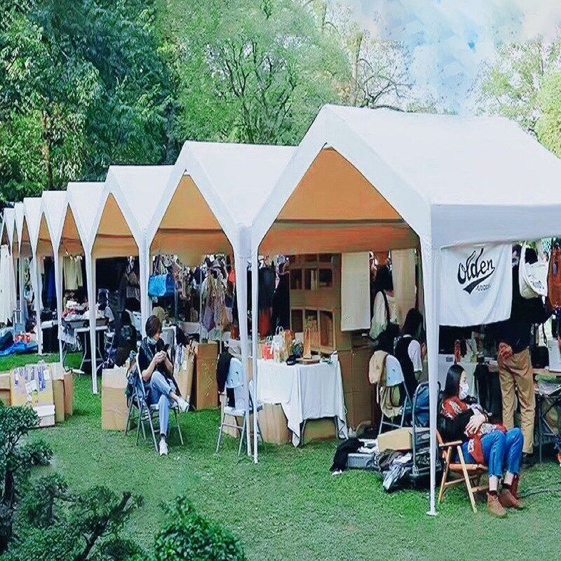 FEAMONT菲曼户外集市摆摊帐篷广告促销活动四角雨棚大型停车棚