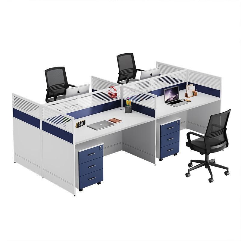 办公室职员工作卡位屏风电脑桌组合办公台两人位四人位电脑桌