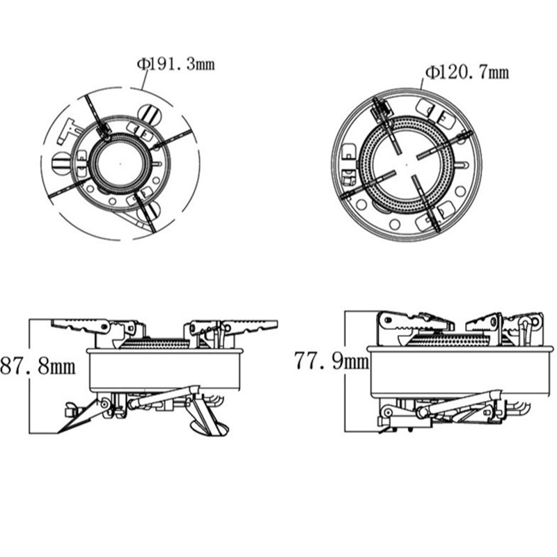 户外炉具BRS-10大号猛火炉野营野炊防风便携气炉耐高温野营炉灶