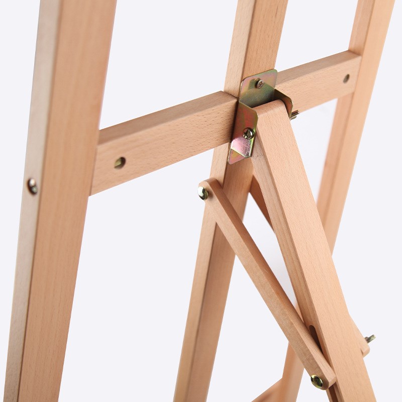 榉木画架1.75m支架式展示架落地广告美术素描油画1.5米山毛榉画架