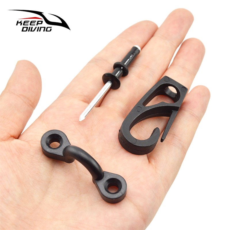 皮划艇独木舟冲锋舟弹力绳挂钩固定C形扣皮划艇弹力绳套装KK-T03