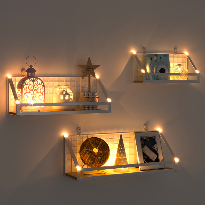 免打孔墙上置物架壁挂式宿舍w收纳神器寝室床头卧室挂墙隔板收纳