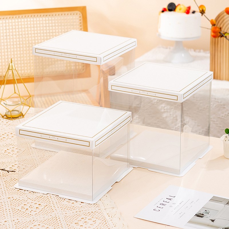 50套整箱透明蛋糕盒子包装盒4寸6寸7寸8寸9寸10寸11寸12寸13寸