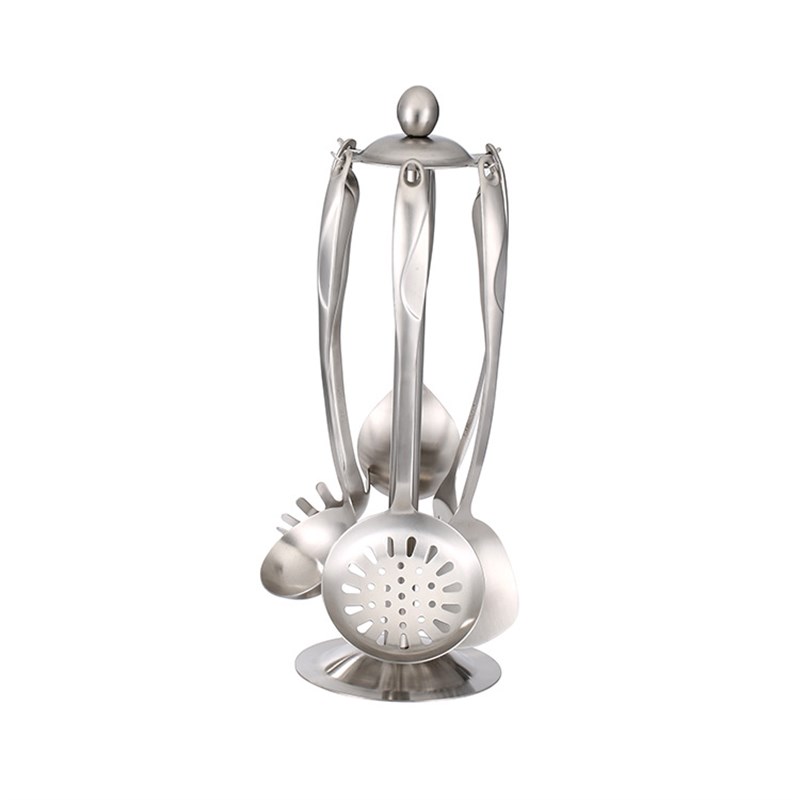 304不锈钢锅铲汤勺厨具六件套 S型防烫手柄烹饪工具炊具铲勺套装