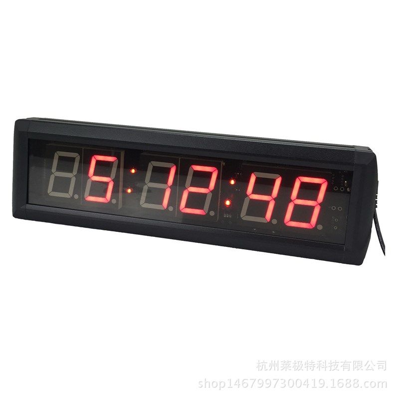 会议计时器迷失逃生倒计时运动计时器数显电子秒表带遥控1.8寸6位