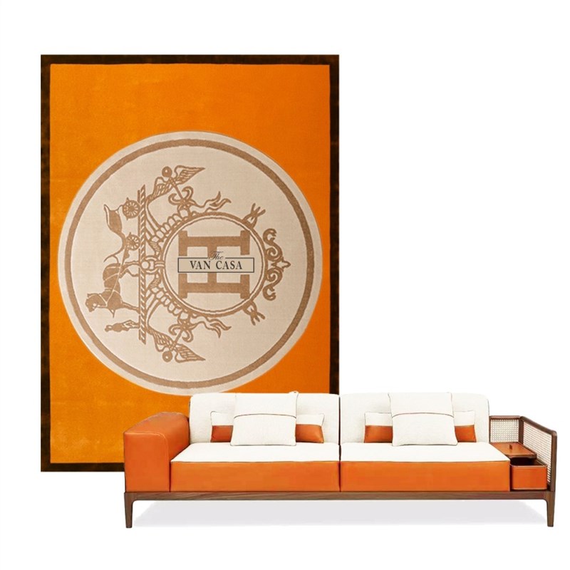 手工腈纶地毯客厅卧室轻奢地毯衣帽间餐厅桌整铺地毯手工羊毛