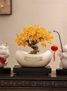 电视柜装饰摆饰轻奢软装高级感酒柜客厅中式家P居饰品乔迁新居礼