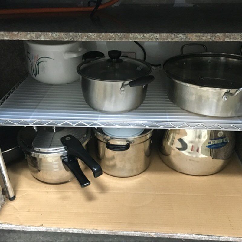 厨房单层置物架一层夹层橱柜隔层烤箱碗架衣柜40分层Y调节不锈钢
