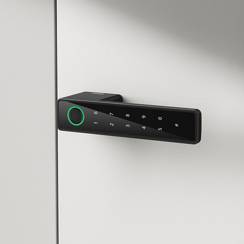 极简指纹锁磁吸锁密码锁木门隐形门室内卧室把手锁静音生态门锁