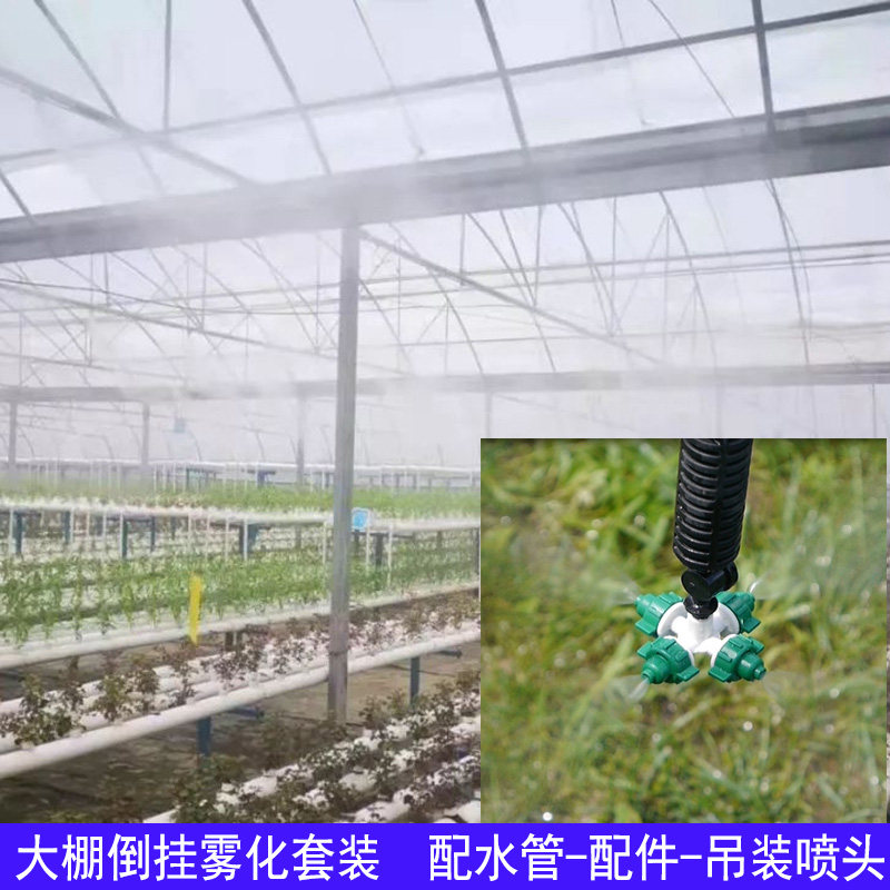 大棚微喷降温系统加湿育苗喷雾器打药雾化自动浇水温室食用菌喷头