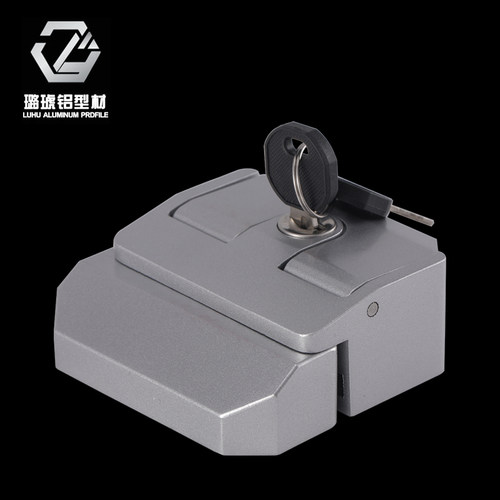 工业铝型材配件铝合金门锁 铝型材用门锁