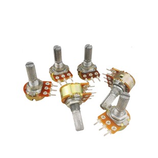 WH148电位器 单联/双联可调 功放 柄长15mm B1K 5K 10K 50K 100K