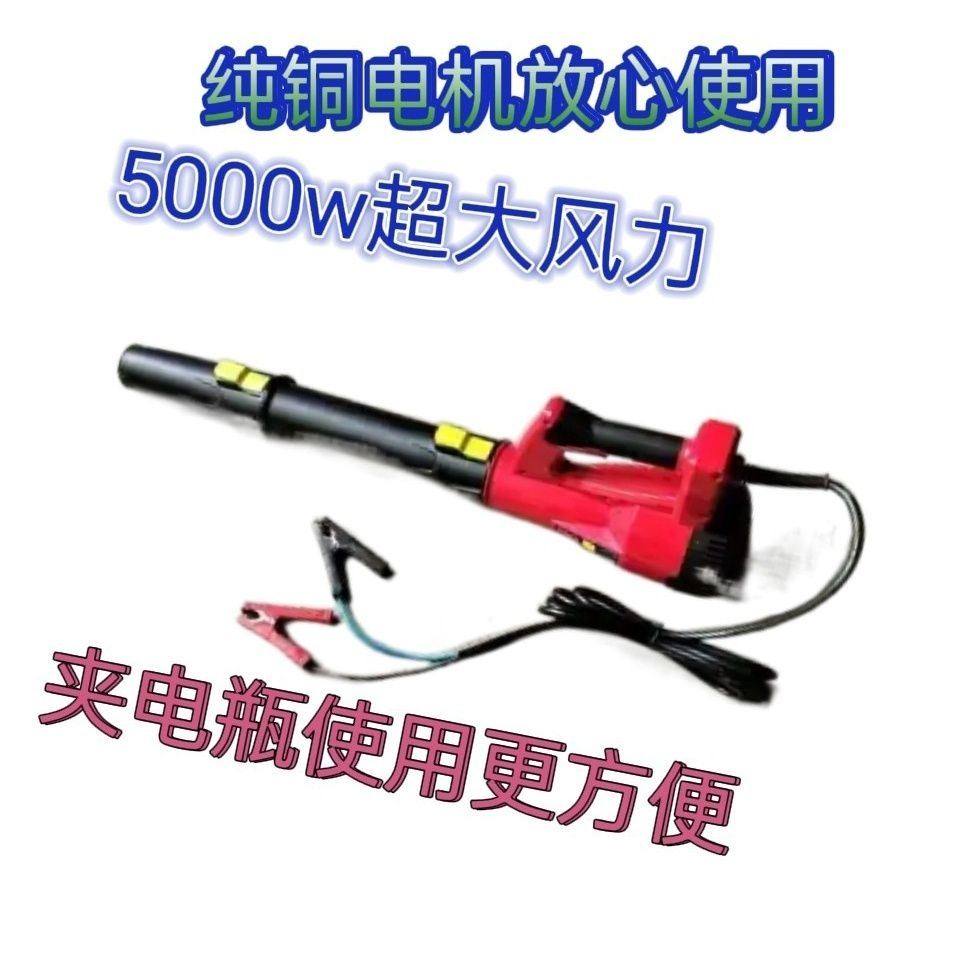 12V24V夹电瓶款大功率吹风机工业鼓风机大风力车载家用滤芯除尘器