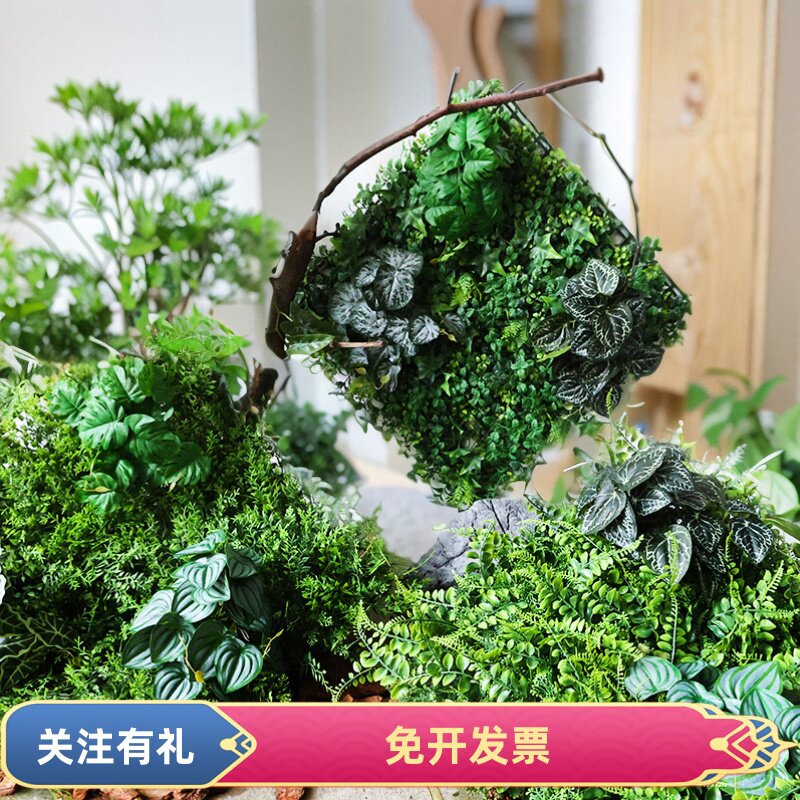 厂家直销仿真青苔藓草皮草坪植物墙景观软装背景装饰橱窗假苔藓