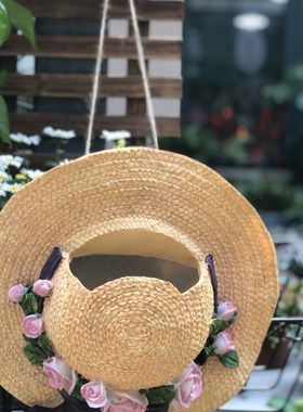 户外花园园林别j墅庭院露台阳台幼儿园设计草帽装饰鸟窝景观壁挂