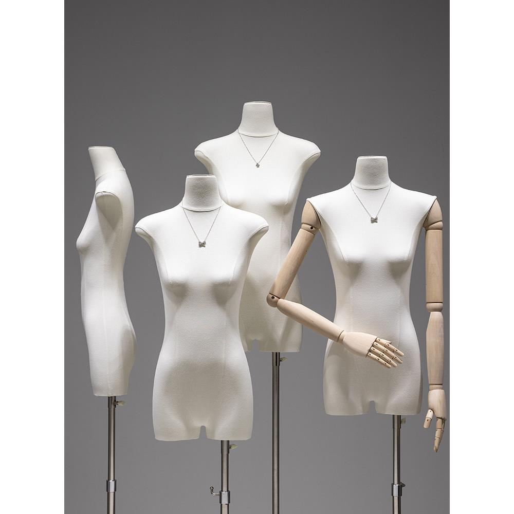 服装店韩版扁身模特道具女半身高档橱窗平胸假人偶衣服模型展示架