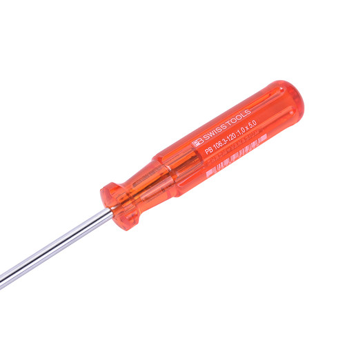PB SWISS TOOLS窄头一字醋酸丁酸纤维素手柄弹簧钢杆PB106螺丝起