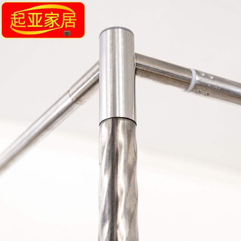 蚊帐支架可伸缩杆子加厚不锈钢金属三通加粗落地宫廷蚊帐架子家用