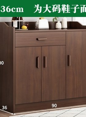进门鞋柜家用门口楼道外60/90/80cm长有门鞋柜收纳神器省空间1米