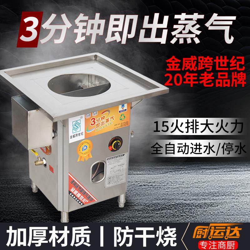 金威跨世纪肠粉机广东肠粉炉商用路边摆摊专用燃气蒸包炉瓦斯蒸炉