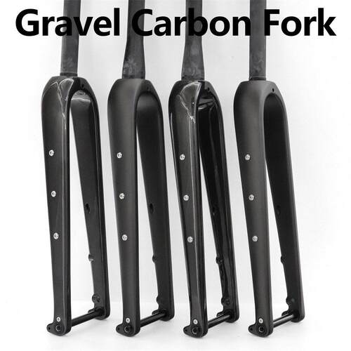 碳纤维公路越野自行车前叉Gravel前叉700C哑光桶轴开档100mm
