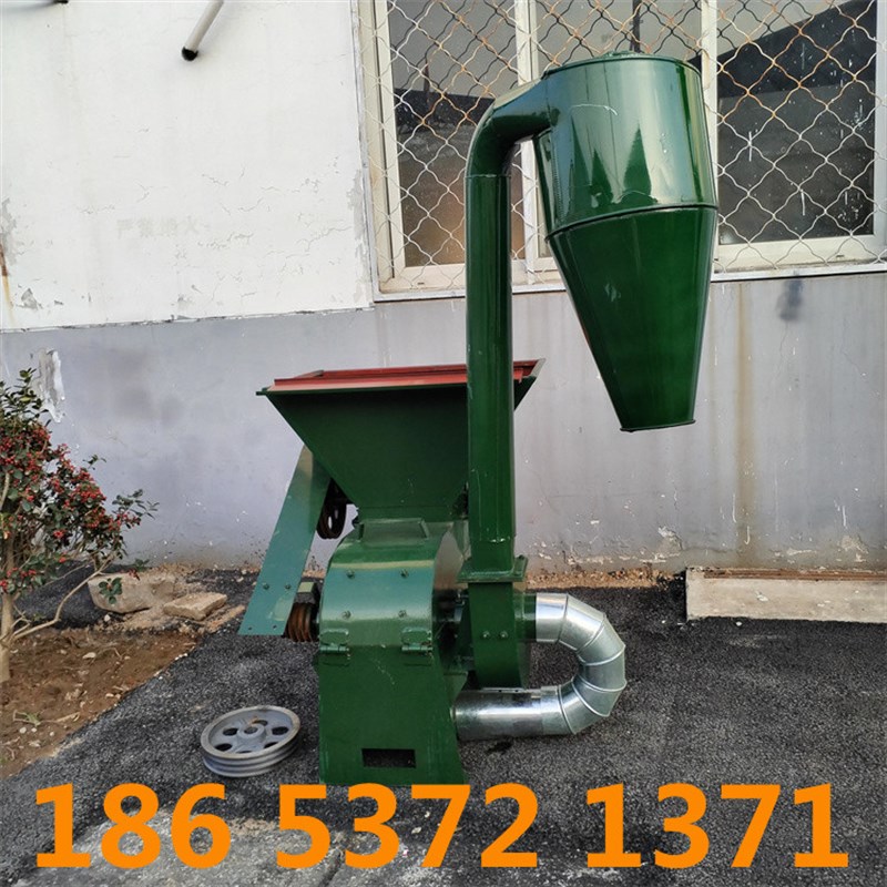 养殖厂花生杆粉碎机干湿两用稻草粉碎机械大型自W动进料打草机