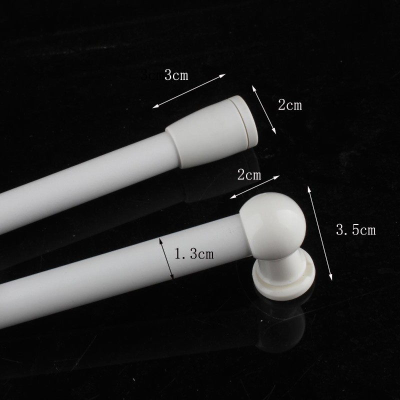 绷纱杆免打孔窗帘半帘超伸缩细杆咖啡帘法式上下门帘内Z开纱帘窗