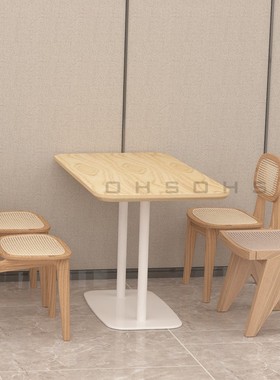 OHOUSE  日式靠墙卡座沙发商用餐饮桌椅组合定制主题餐厅藤椅实木
