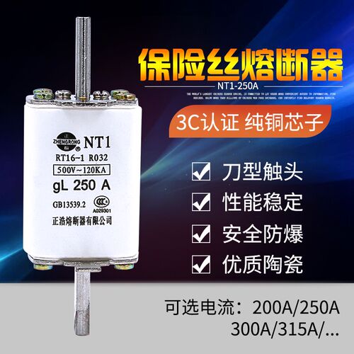 陶瓷熔断器熔芯NT1 NT2  NT3  NT4 200A 300A 400A 630A
