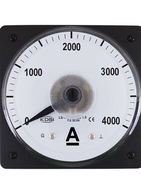 指针式圆形开孔 单相电流表LS-110 DC10V 4000A直流电流测量电表
