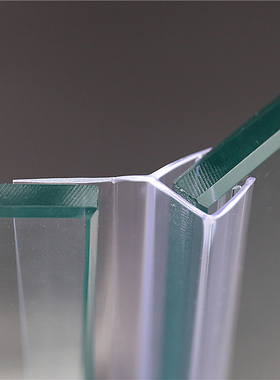 135度b淋浴房玻璃门挡水条 10厚度用 转轴侧防水条 密封条 阻水