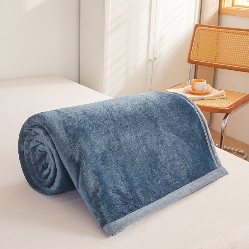 毛毯床单 铺床牛奶绒床单冬天 加绒毛G毯床单双面加绒保暖加厚学