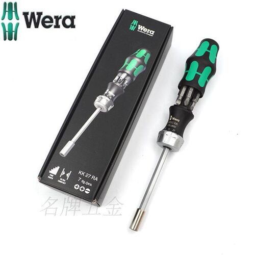 德国维拉WERA棘轮磁性螺丝批套装改锥KK27RA 825/1换批头组合起子