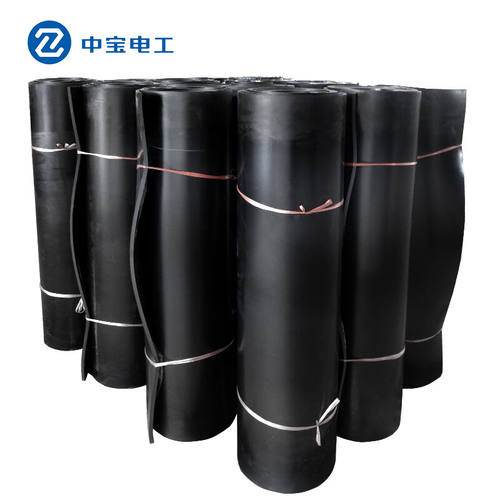 中宝电工35KV12mm厚1*2m黑色绝缘橡胶垫绝缘地毯配电房配电室用绝