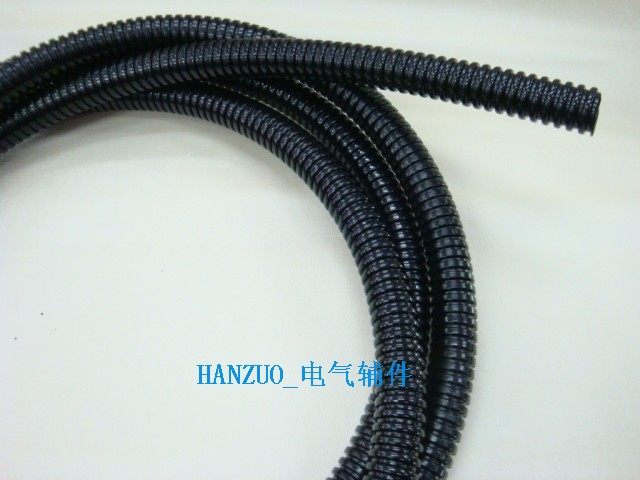 黑色翰佐尼龙料波纹管 AD10-54.5PA塑料阻燃软管工厂直销 整卷