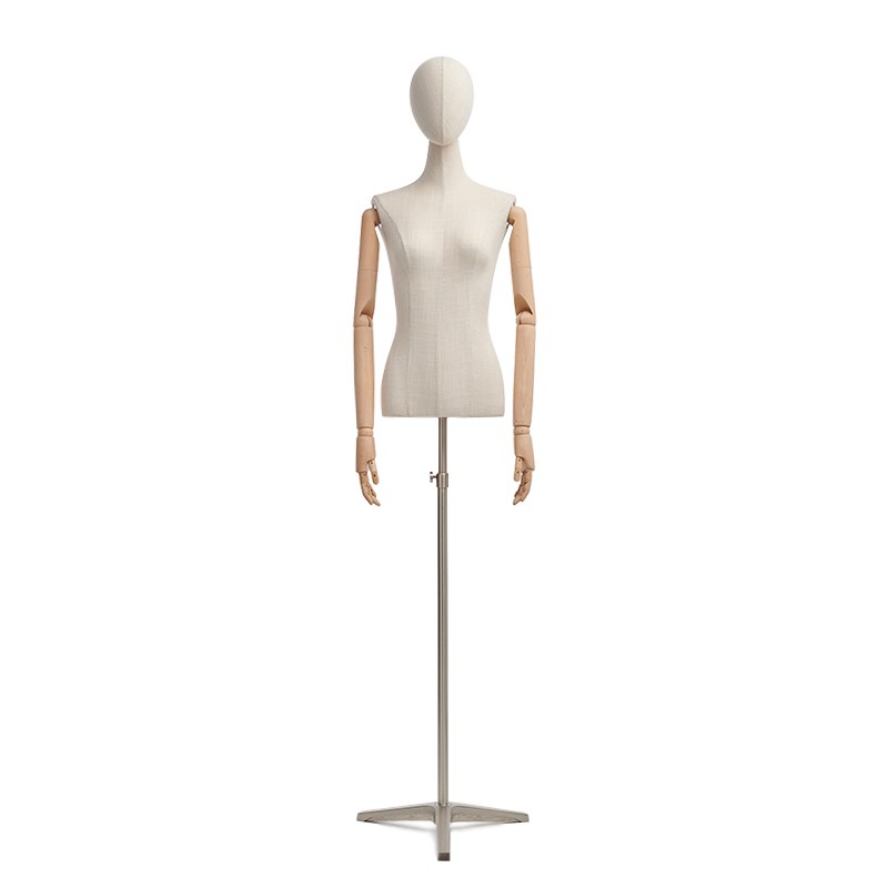 服装店模特道具h女橱窗展示架子半身韩版衣皮革黑色假人偶体女模