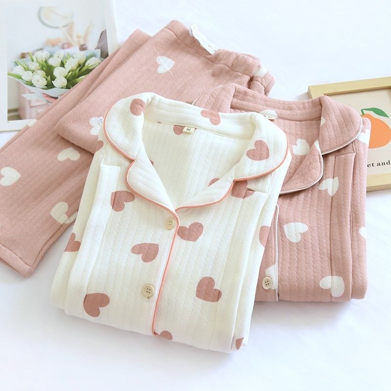 空气棉月子服秋冬产后纯棉款2件套冬季孕妇睡衣女春秋怀孕期哺乳